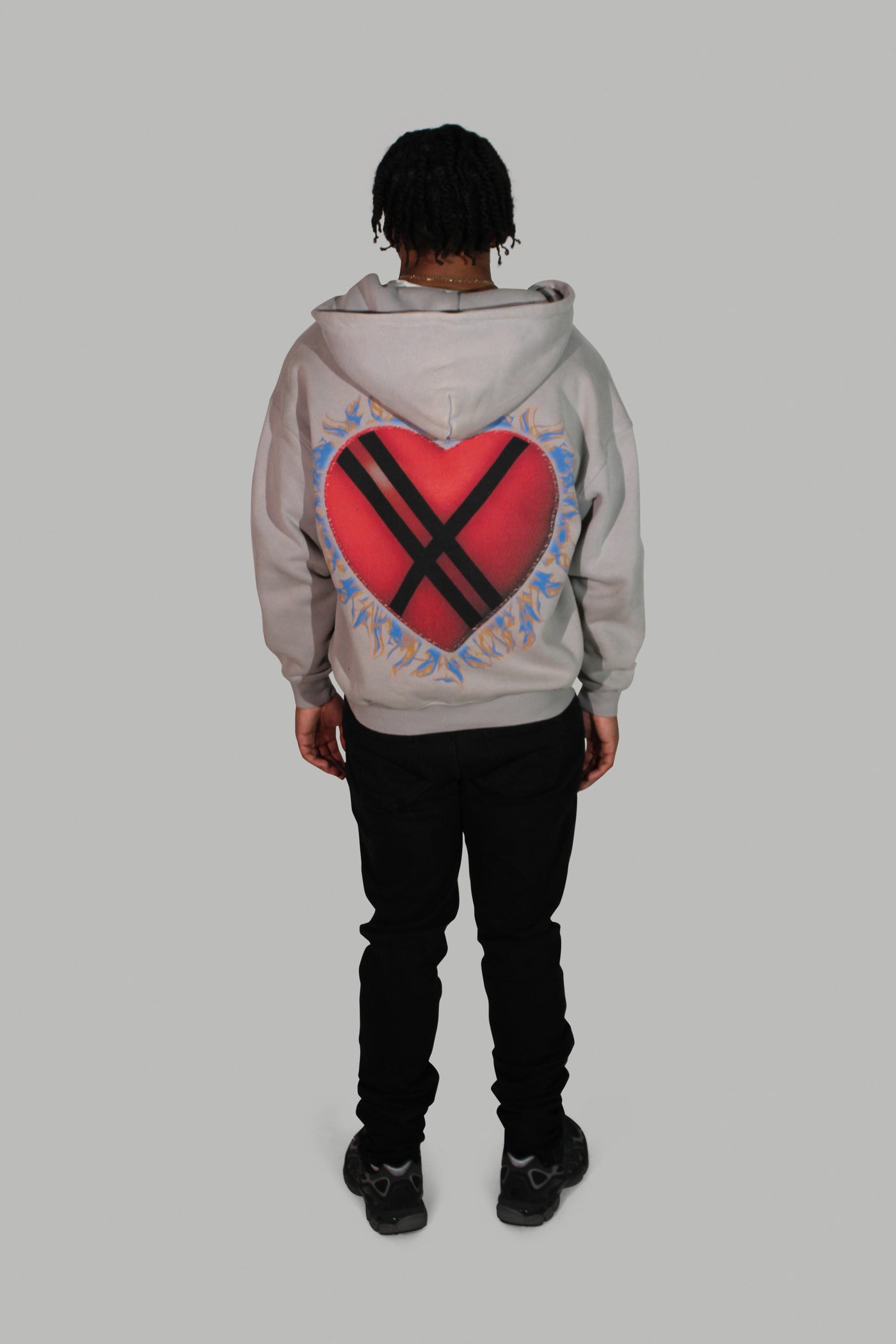Grey Heart Of War Sweater